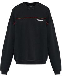 DSquared² - Sweatshirt Met Bedrukt Logo - Lyst