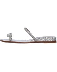 Casadei - Mules Aus Leder Und Swarovski - Lyst