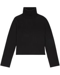 MM6 by Maison Martin Margiela - Schwarzer Wollmischung Pullover - Lyst