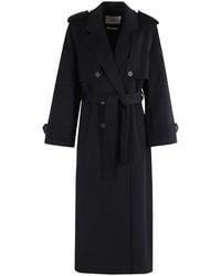 IVY & OAK - Blauer Wollmäntel Colette - Lyst