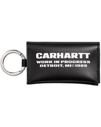 Carhartt - Link script keychain schwarz weiß - Lyst