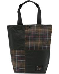 Barbour - Field Patchwork Tote Bag - Lyst