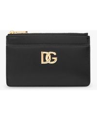 Dolce & Gabbana - PORTACARTE IN PELLE CON LOGO - Lyst