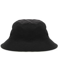 Burberry - Accessoires ,Zwart ,Katoen Zwarte Katoenen Klep Hoed Gemaakt - Lyst