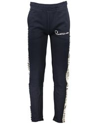 Roberto Cavalli - Broeken ,Blauw ,Blauwe Sportieve Broek Met Elastische Taille - Lyst