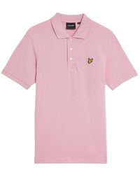 Lyle & Scott - Tops ,Roze ,Katoen Plain Polo Shirt - Lyst