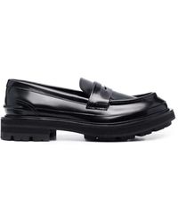McQueen - Schwarzer wander -penny -slipper - Lyst