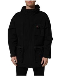 Dolce & Gabbana - Hooded Windbreaker Jacket - Lyst