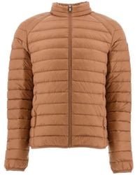 J.O.T.T - Jassen ,Bruin ,Leer Mat Down Jacket - Lyst