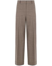 Peserico - Cropped Trousers - Lyst