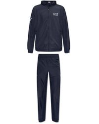 EA7 - Fitness ,Blauw ,Polyester Tuta Sportiva - Lyst