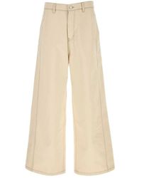Ami Paris - Wide Fit Katoenen Twill Jeans - Lyst