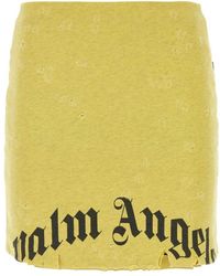 Palm Angels - Falda mini amarilla de algodón - imprescindible de verano - Lyst