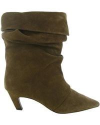 Ash - Virgee Spitz Zulaufende Stiefelette Mit Kitten-Absatz - Lyst