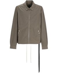 Rick Owens - Jassen ,Bruin ,Katoen Zipfront Jacket - Lyst