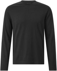Fedeli - Tops ,Zwart ,Katoen Katoenen Shirt Met Lange Mouwen - Lyst