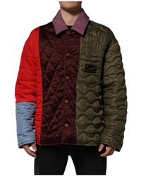 Dolce & Gabbana - Bunte Patchwork-Steppjacke - Lyst