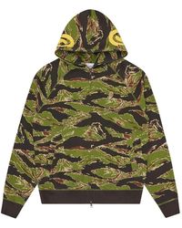 ICECREAM - Smiley Tijgerprint Volledige Rits Hoodie - Lyst