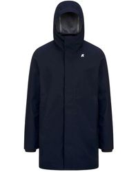 K-Way - Jassen ,Blauw ,Polyester Tommy Bonded Jersey - Lyst