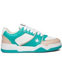DSquared² - Schoenen ,Veelkleurig ,Leer Leaf Logo Sneakers - Lyst