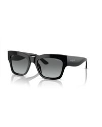 Vogue - Schwarze/grau getönte sonnenbrille - Lyst