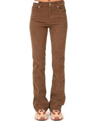 PT Torino - Braune Samthose Mit Seitentaschen - Lyst