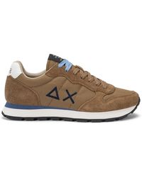 Sun 68 - Schoenen ,Bruin ,Leer Casual Sneaker Tom Solid Bruin Vos Mannen - Lyst