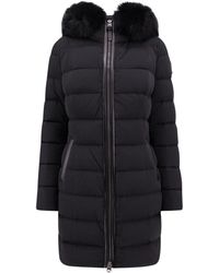 Mackage - Jassen ,Zwart ,Nylon Zwarte Gewatteerde Lange Jas Voor Vrouwen - Lyst