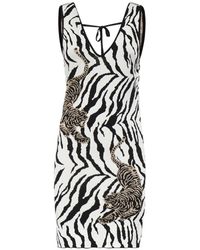 Akep - Kleedjes ,Veelkleurig ,Mini Jurk Jacquard - Lyst