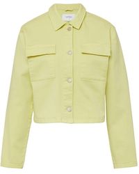 Comma, - Kurze Jeansjacke Mit Garment Dye - Lyst