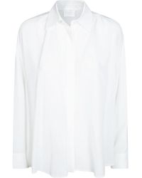 Dondup - Oversized Crêpe De Chine Blouse Van Zijdemix - Lyst