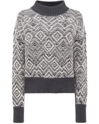 Alpha Studio - Girocollo Reverse Chevron - Lyst