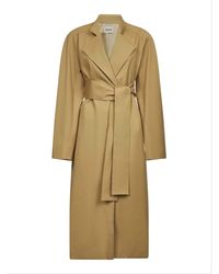 KHAITE - Jassen ,Bruin ,Katoen Jas Met Revers - Lyst