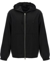 Givenchy - Hoodies & Sweatvesten ,Zwart ,Wol 4G Sweatshirt Met Rits - Lyst