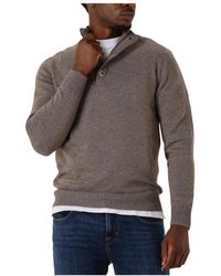 Gentiluomo - Turtle Button+Zip Ls Trui - Lyst