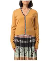 Paul Smith - Truien & Vesten ,Geel ,Wol Merino Wool Cardigan - Lyst