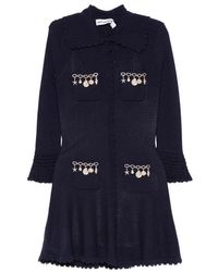 Self-Portrait - Charm Detail Pointelle Knit Dress - Lyst