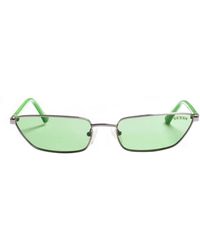 Guess - Rechthoekige Metalen Zonnebril - Lyst