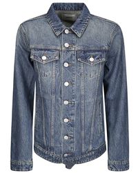 Coperni - Denim Body Jacke Mit Spitzkragen - Lyst
