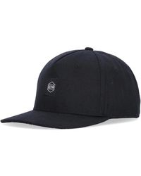 DOLLY NOIRE - Accessoires ,Zwart ,Katoen Platte Klep Pet Zwart Katoen Logo - Lyst