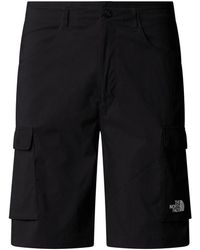 The North Face - Fitness ,Zwart ,Polyester Exploration Cargo Shorts - Lyst