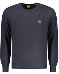 BOSS - Truien & Vesten ,Blauw ,Katoen Kanovano Sweater - Lyst