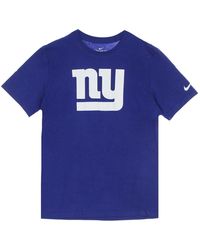 Nike - Fitness ,Blauw ,Polyester Nfl Logo Essential Tee New York Giants - Lyst