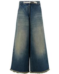 Moncler - Wide Jeans - Lyst