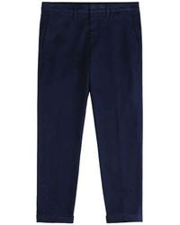 Fay - Gabardine-Hose Mit Geradem Bein - Lyst
