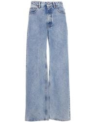 MM6 by Maison Martin Margiela - Blaue Denim 5-Pocket Hose - Lyst