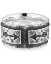 Caï - Sterling Zilveren Pijl Ring - Lyst