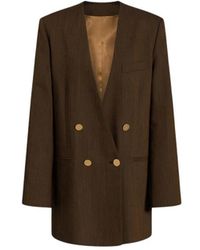 Alberta Ferretti - Oversized Double-Breasted Blazer - Lyst