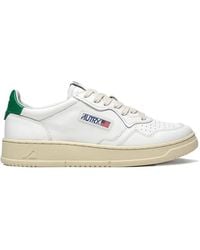 Autry - Schoenen ,Wit ,Leer Medalist Low Leather Sneakers - Lyst