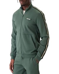 EA7 - Hoodies & Sweatvesten ,Groen ,Katoen Sweatshirt Met Rits - Lyst
